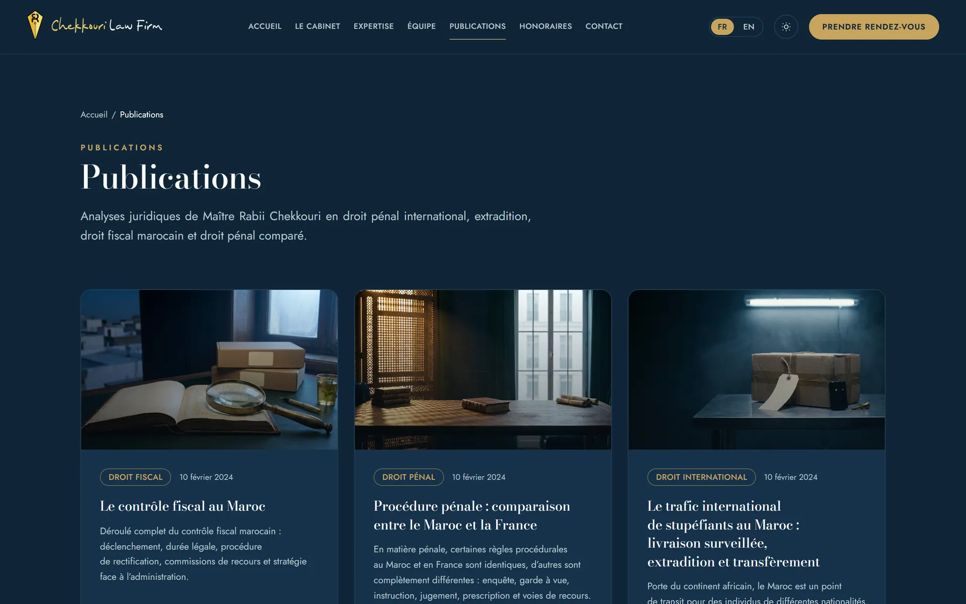 Chekkouri Law Firm — Publications juridiques
