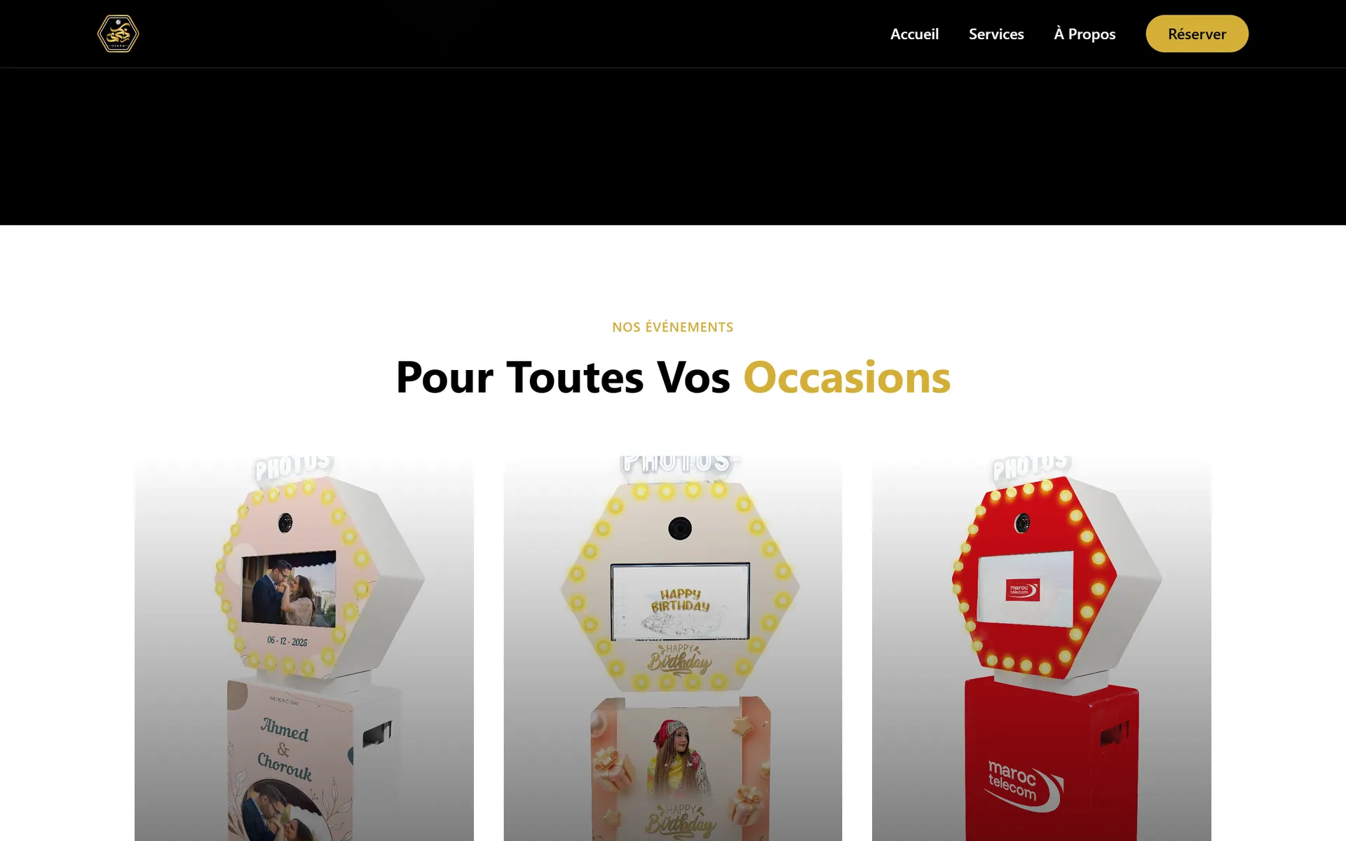 DikraBox — Types d'événements