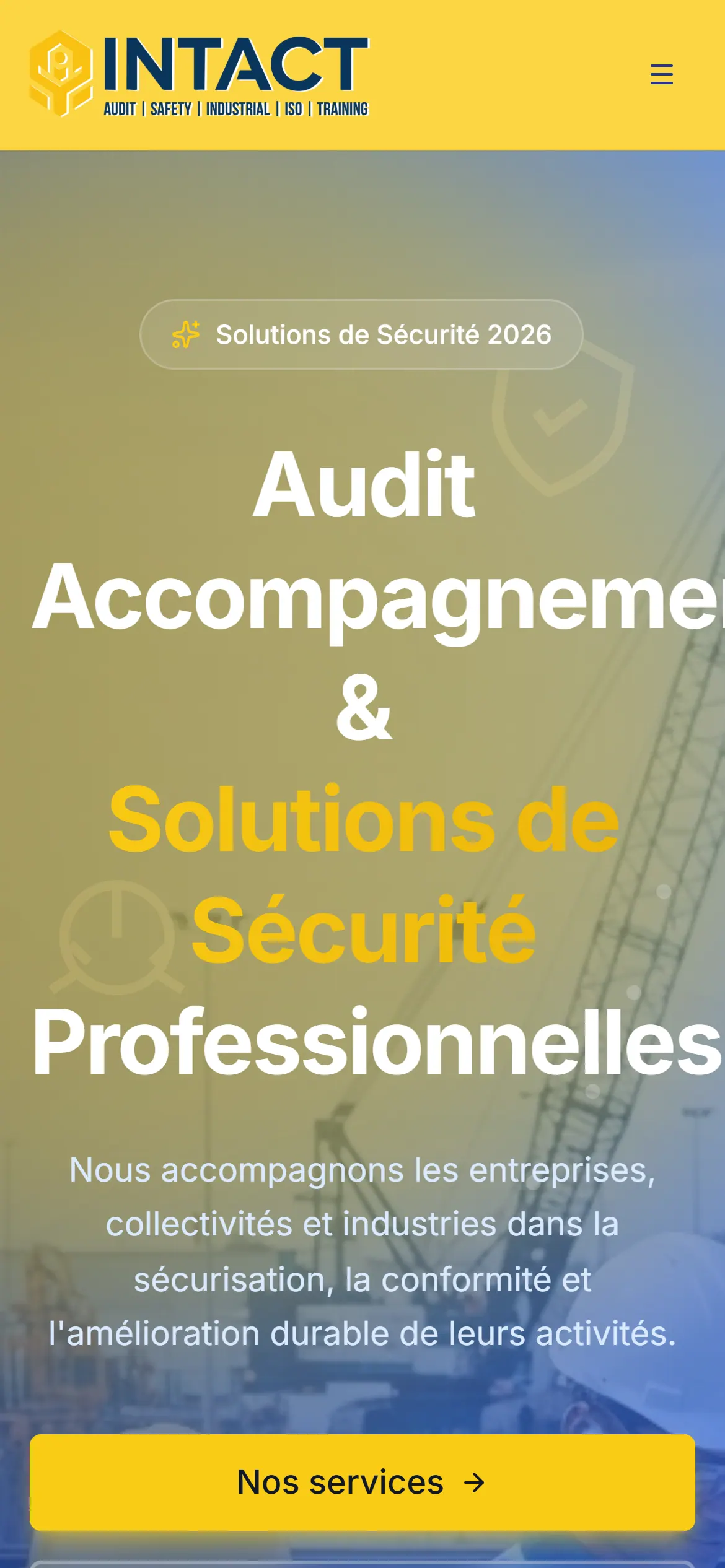 INTACT — Accueil mobile