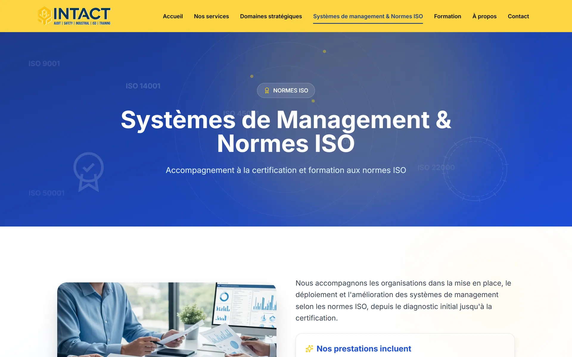 INTACT — Systèmes de management et normes ISO
