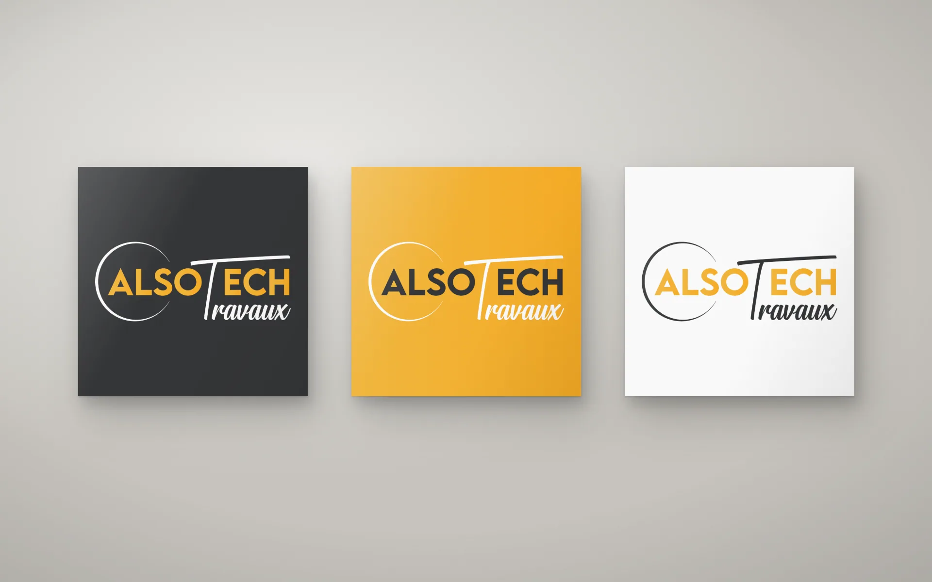 Alsotech Travaux — Identité & supports print — Charte graphique : logo et déclinaisons