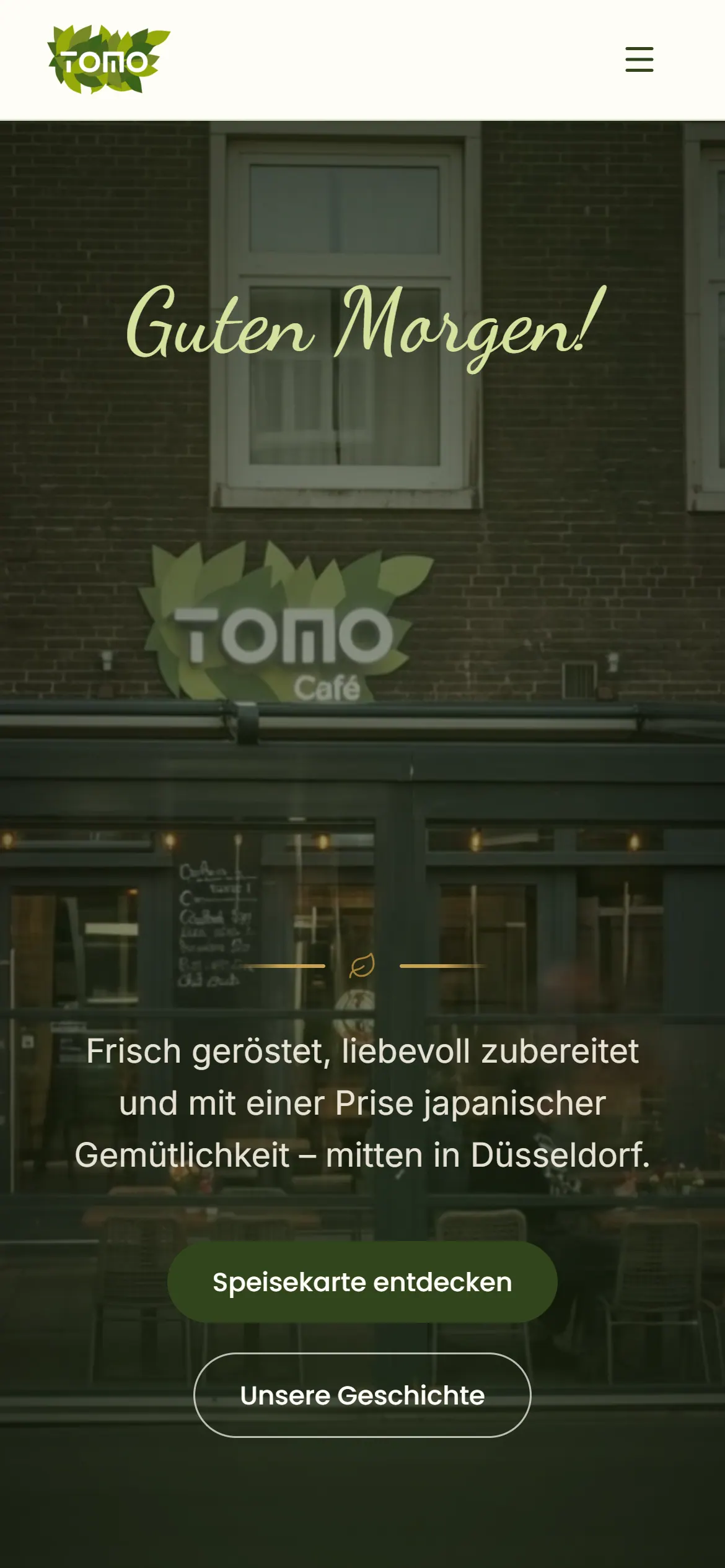 Tomo Café — Accueil mobile