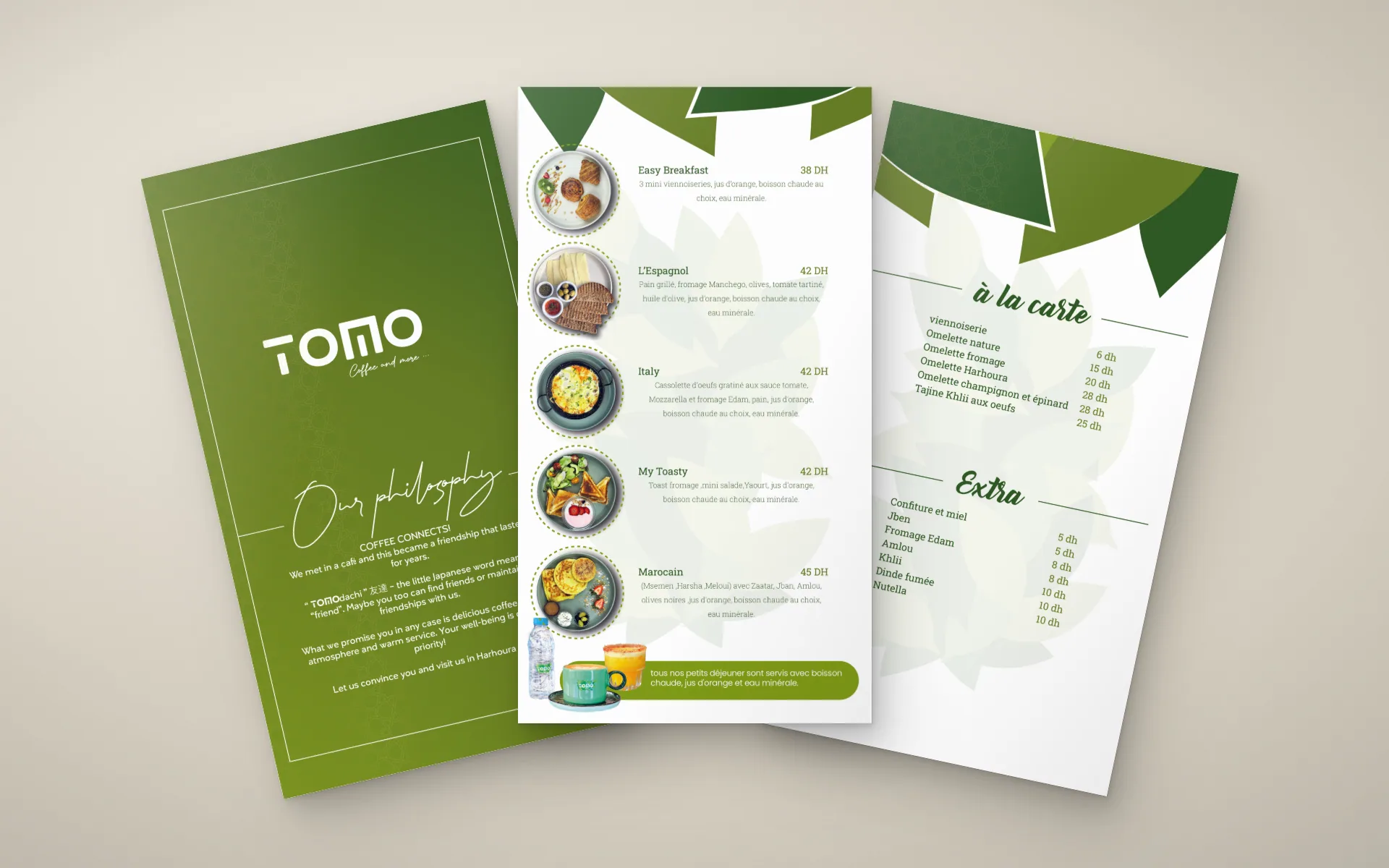 Tomo Café — Carte du café (20 pages)