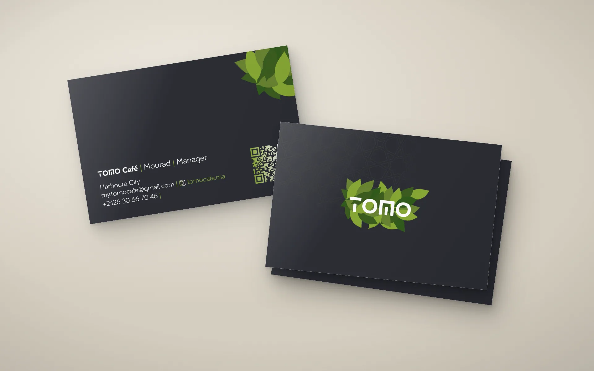 Tomo Café — Cartes de visite